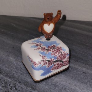 Ceramic Music Box -korean Traditional Minhwa Painting, Moony Orgel