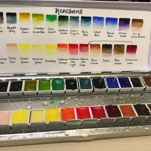 Renesans Watercolor Paint Half Pan. Professional Artist Grade. 