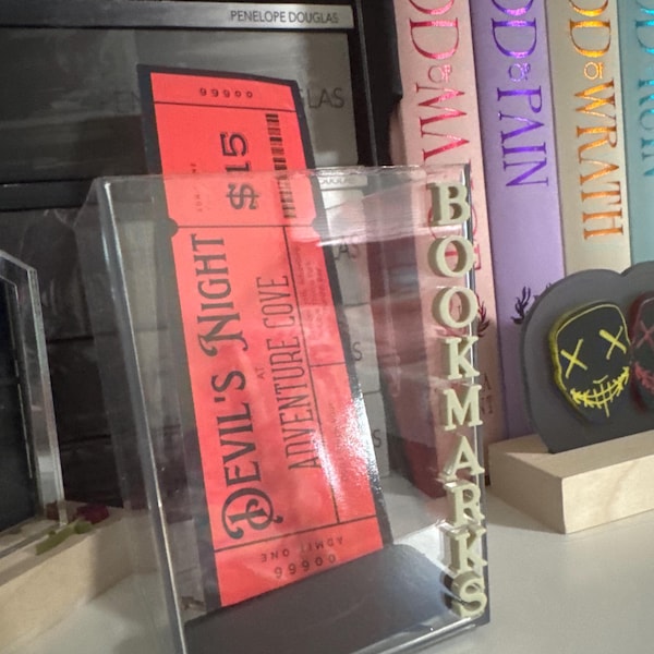 Bookmark Holder Bookmark Pot Bookshelf Decor Reading Gift Book ...