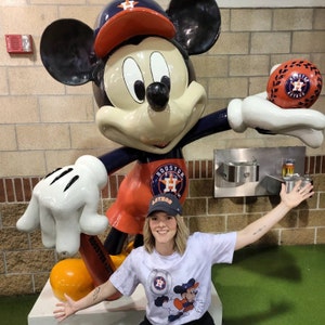 Baseball Houston Astros Mickey Mouse T-Shirt Family Disney Shirts/ Mickey T  shirt, Toddler/ Toddler, Youth, Adult Short Sleeve Shirts