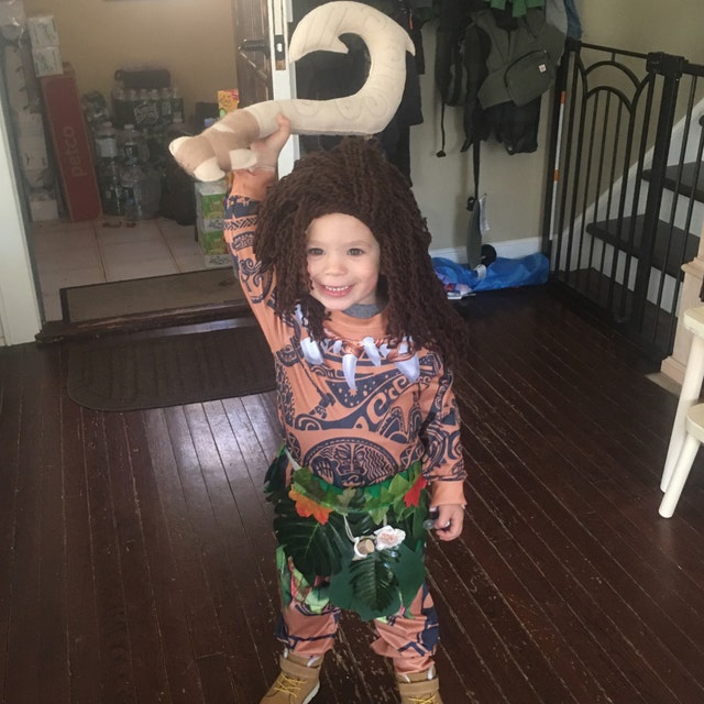 Kiwi Moana Moana Cosplay Maui Kids Kids Roupas Princesa Traje
