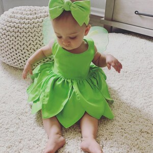 Vestido bebe campanita disfraz de babt campanita vestido bebe