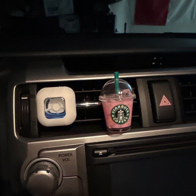Miniature Starbucks Coffee Cup Drink/car Accessories/car Mask Holder Car  Vent Clip / Miniature Figure /min Starbucks Cup/starbucks Keychain 