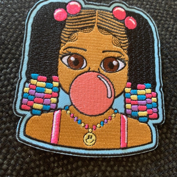 Kali Bubble Gum Patch 4” in Size Irons On - Etsy