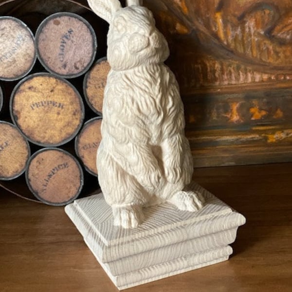 Rabbit Wooden Finial for Staircase Newel Post, Rabbit Finial Bed Post ...