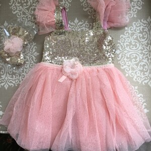 Toddler Tutu Dress, Disney Princess Dress, Pageant Dress, Blush Flower ...
