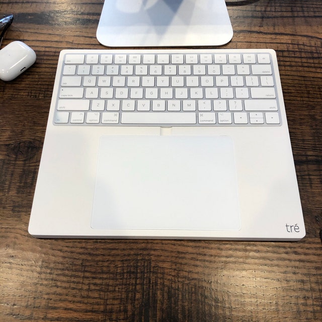 The Tré 2 Apple Bluetooth Magic Trackpad 2021 and Touch ID Keyboard Tray  Dock Stand 