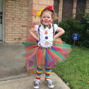 Rainbow Circus Clown Tutu Newborn Baby Girl 6 12 18 Months | Etsy