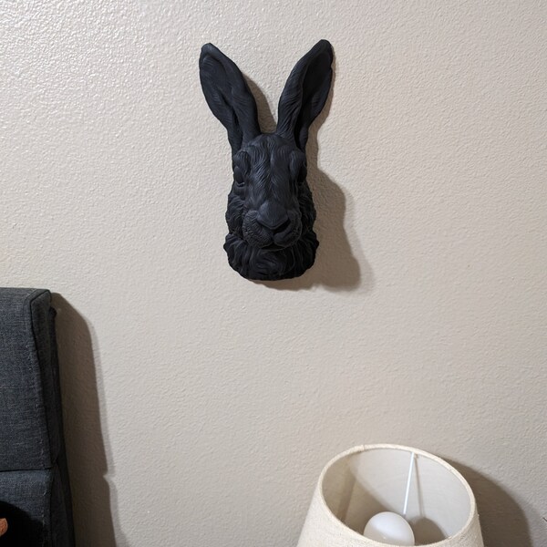 Large Rabbit Head Wall Art | 3D Bunny Head Decor, 27CM Tall - Etsy UK
