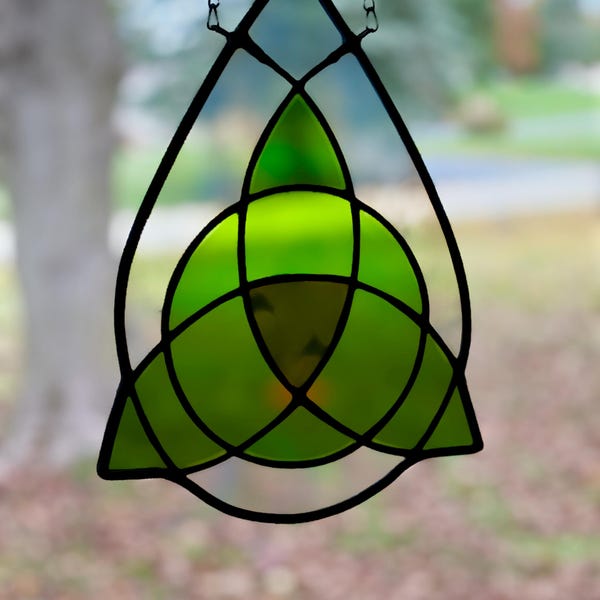 Celtic Trinity Teardrop Stained Glass Pattern Set - Etsy