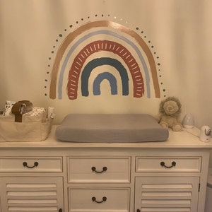 Large Rainbow Wall Decals Hand Drawn Rainbow Wall Sticker - Etsy Australia