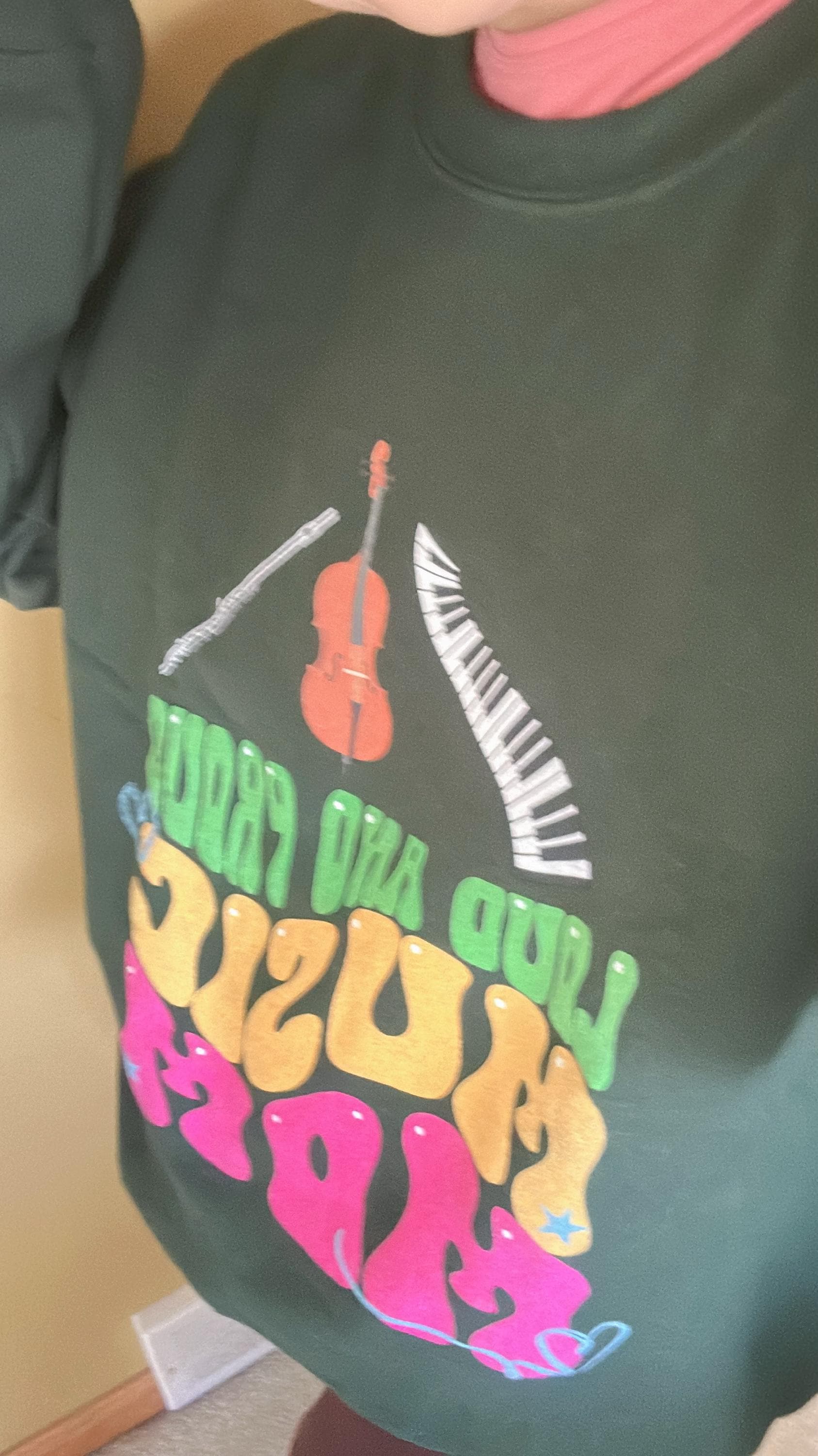 Personalized Music Mom Sweatshirt, Custom Proud Mom shirt, Custom Musical Instruments, Gift for Music Teachers, Musicians, Proud Moms