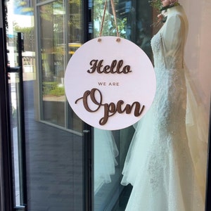 Open Closed Sign for Business Custom Boutique, Store, Salon Sign ...