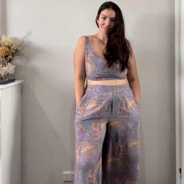 PDF Sewing Pattern of Wide Leg High Waisted Pants, Brandy Digital Pattern  Sizes XS-2XL Instructions & Video Tutorial, Instant Download -  Canada
