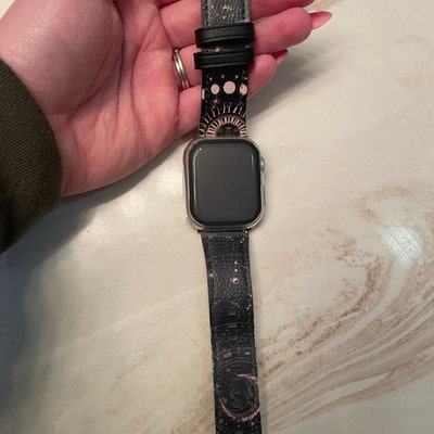 Dark Zodiac Marble Print Apple Watch Band for Women Vegan - Etsy