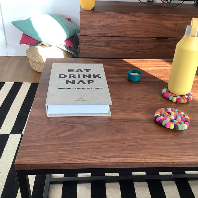 Decorative Eat Drink Nap Neutral Luxury Book Box, Book Box