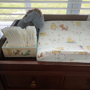 Winnie The Pooh Eeyore Photo Prop Diaper Caddy 10 Baby Shower Card Box Nursery Decor Tigger Nursery Bin Baby Shower Gift