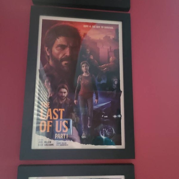 The LAST OF US Part 1 Game Poster | Game Art | Adventure Game | Print ...