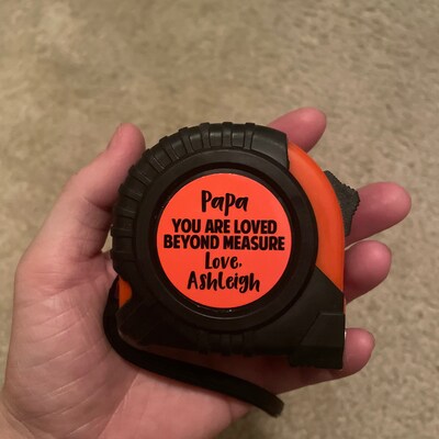 Personalized Tape Measure for Grandpa, Christas Gift for Grandfather ...