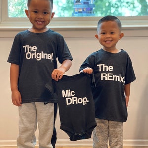 The Original the Remix Kids T shirts Gift for Twin Sisters Kid