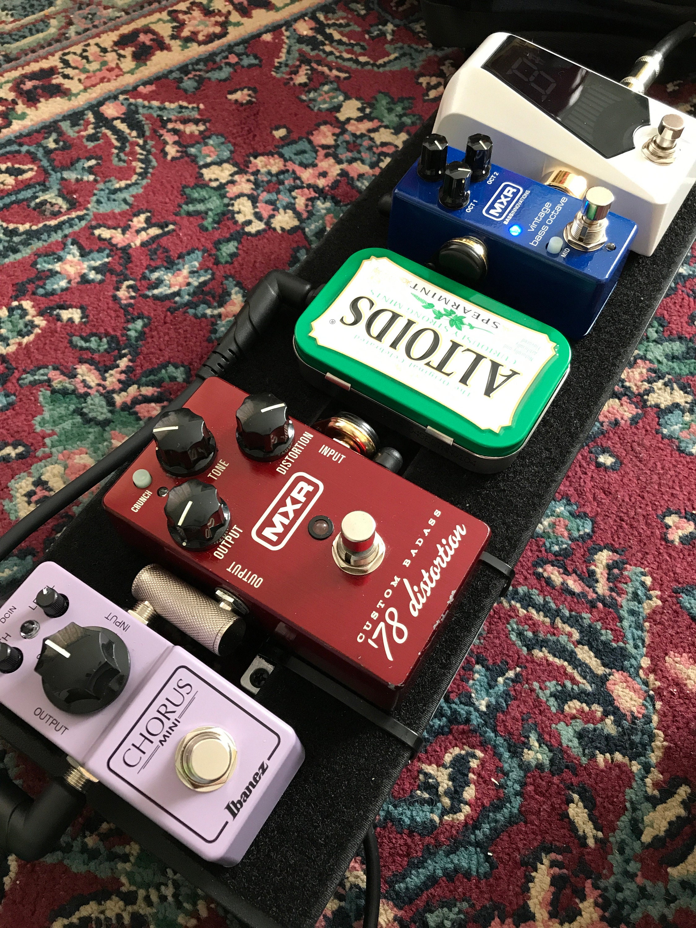 Portable Mint Tin Amp and Speaker for Electric Guitar- Altoids Red/Black handmade gifts for musicians FREE SHIPPING