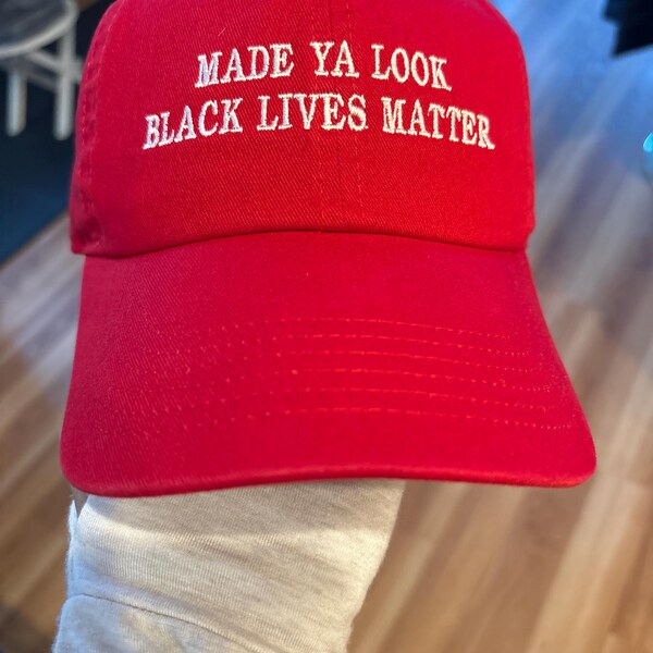Black Lives Matter (Embroidered) - Satin Lined Half Baseball Cap – Keep Your Hair Headgear, LLC