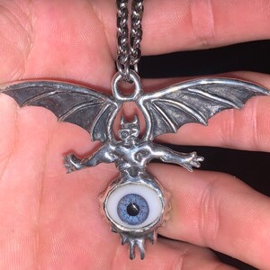 MADE TO ORDER Carved Metal Silver the Eye King Diamond Mercyful