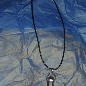 Crystal Necklace, Crystal Point Necklace, Crystal Choker, Crystal Pendant Necklace, Crystal Pendulum, Opalite necklace, Crystal Pendant photo