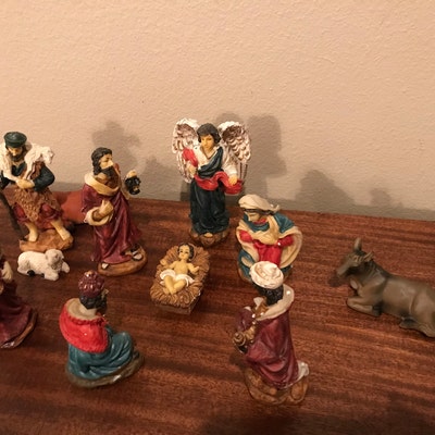 Eleven Piece 5.5 Resin Christmas Nativity Characters in - Etsy