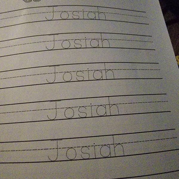 Custom Name Tracing Page, Custom Name Tracing Sheet Handwriting ...