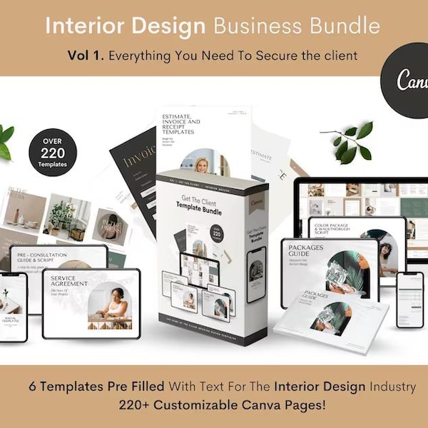 22 Interior Design Logo Design Template Canva, Brand Identity ...