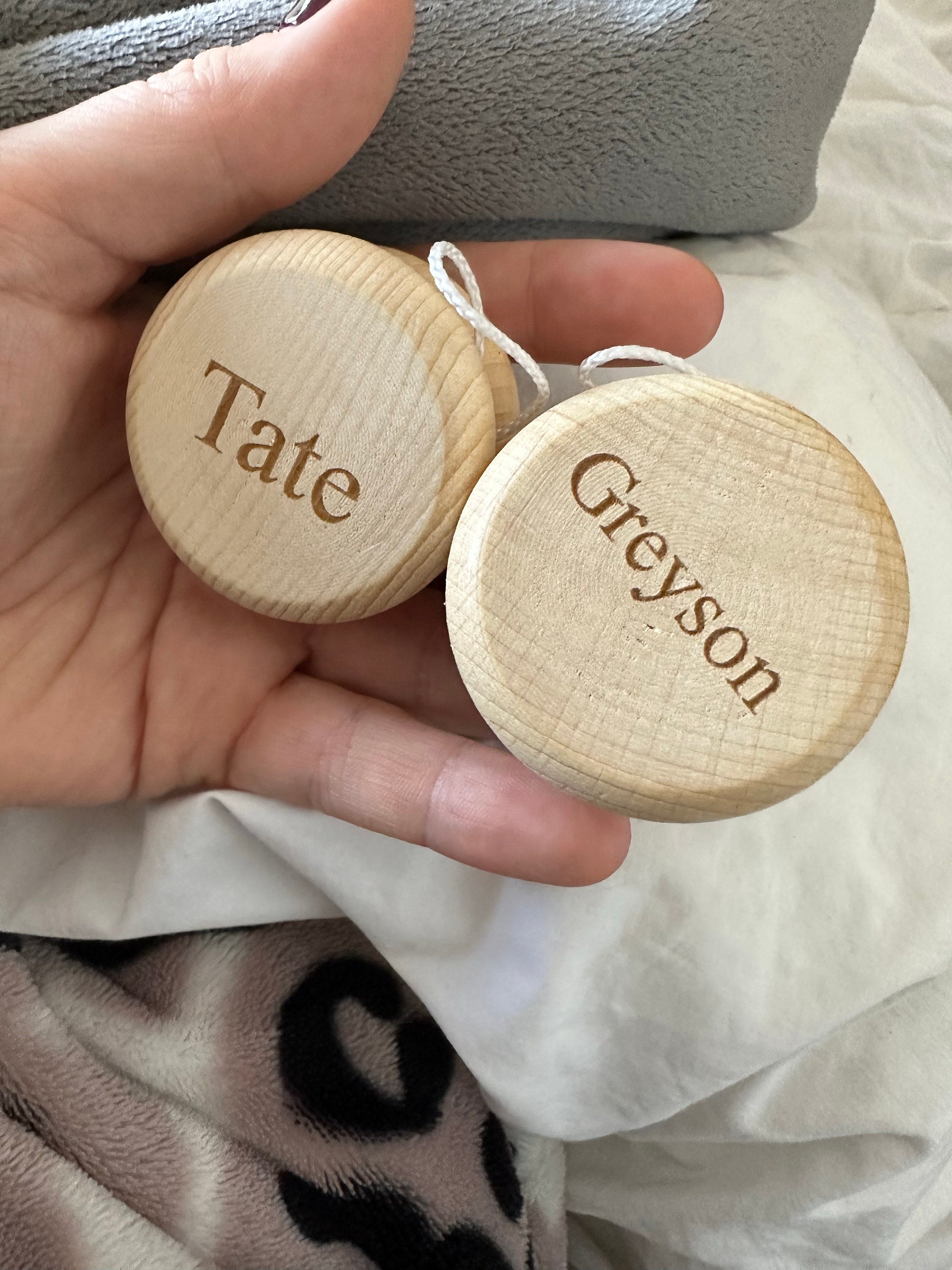 Personalized Wooden Yoyo, Stocking Filler, Children, Toy