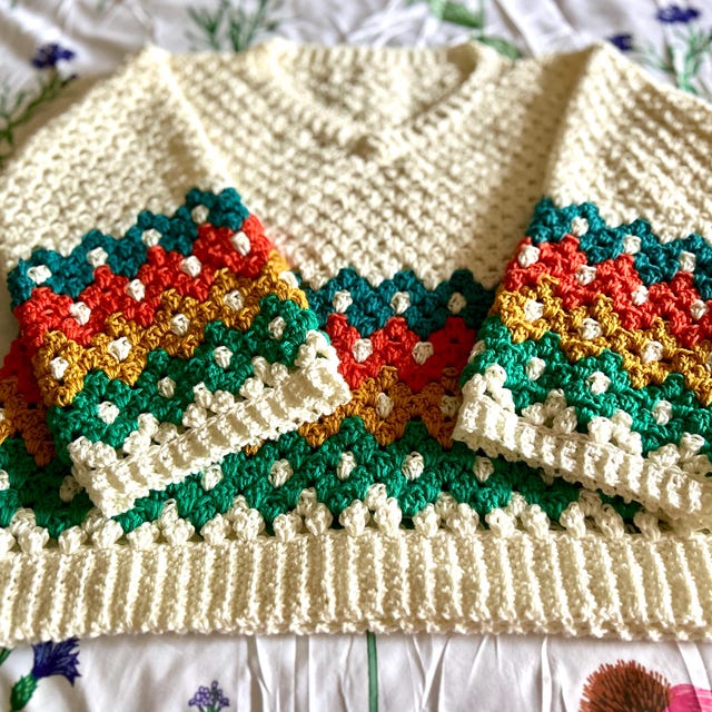 A customer's finished Harvest Hues Crochet Collection