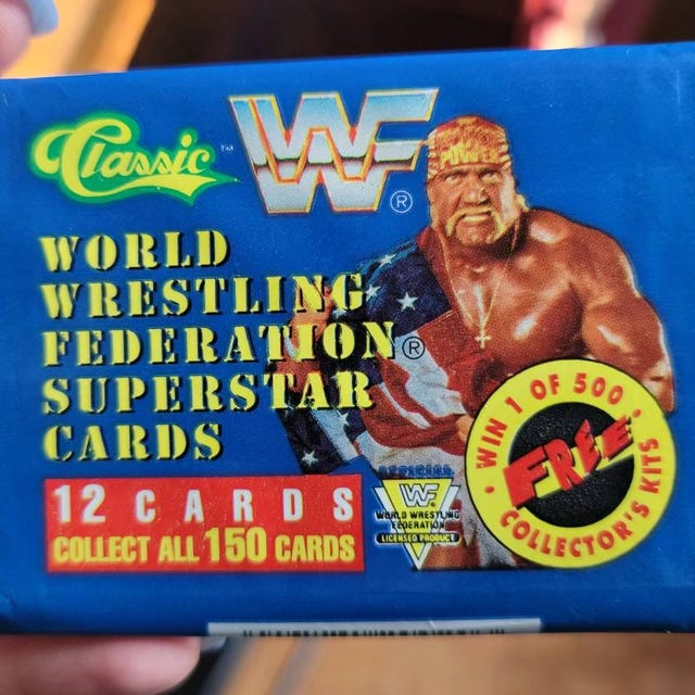 Rare Vintage WWF Cards Wrestling Pack of Cards Hulk Hogan on