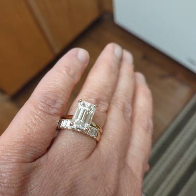 1ct Solitaire Engagement Ring for Women Gold Stacking Iconic - Etsy