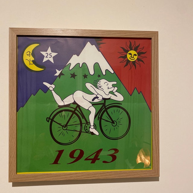 Poster Bicycle Day 1943 Albert Hofmann LSD Hofmann's Bike 42 X 42