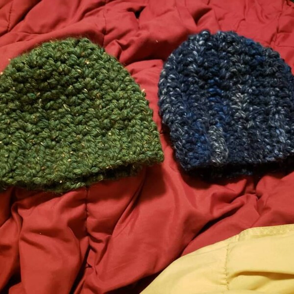 Crochet 30-minute Chunky Beanie Hat PDF Pattern PRINTABLE - Etsy