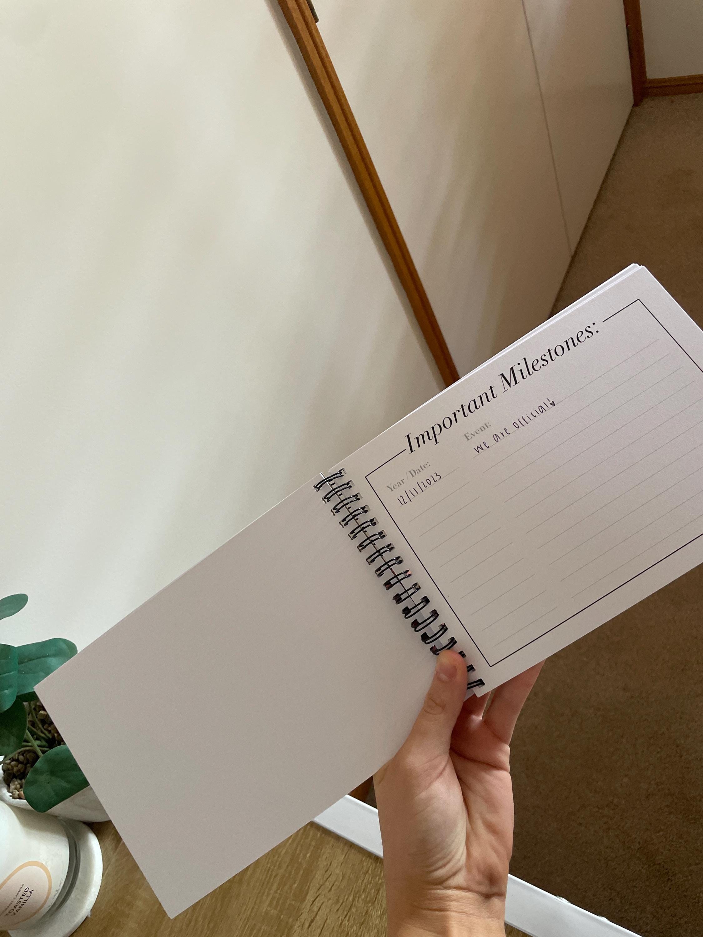 Reasons why I love you, Anniversary gift, boyfriend, husband, wife, partner, gifts for him, love, Our Story Scrapbook, memories journal