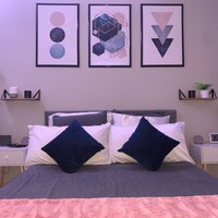 Printable Navy Rose Gold Wall Art Set of 3 Prints Bedroom - Etsy UK