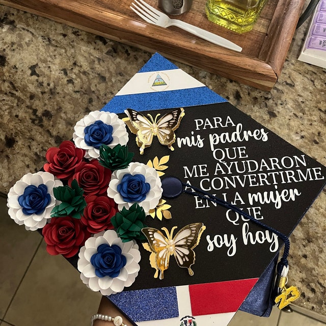 Latina Grad Cap Topper El Salvador Graduation Decoration for -  Portugal