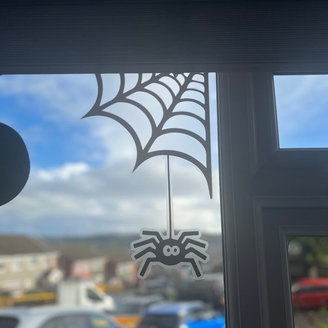 Vetrofanie Finestre Halloween, SILARLAIT 10 Pezzi Adesivi Halloween Finestre Statico & Rimovibile & Riutilizzabile, Decorazioni per Bambini, Decorazioni Vetrofanie per Casa Negozio Ufficio