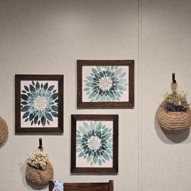 Society6 ケース Aloha flower by Grey And Aqua Aqua Gray Flower Wall Art - Flower Print - Canvas Aqua Gray
