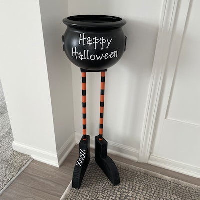 Halloween Bowl Halloween Decor Cauldron Candy Bowl Witch - Etsy