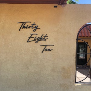 Script Address Sign Metalscript House Numberscustom House - Etsy