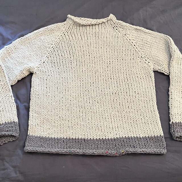 Knitting Pattern Gossamer Twist Lite Sweater Top Down Raglan
