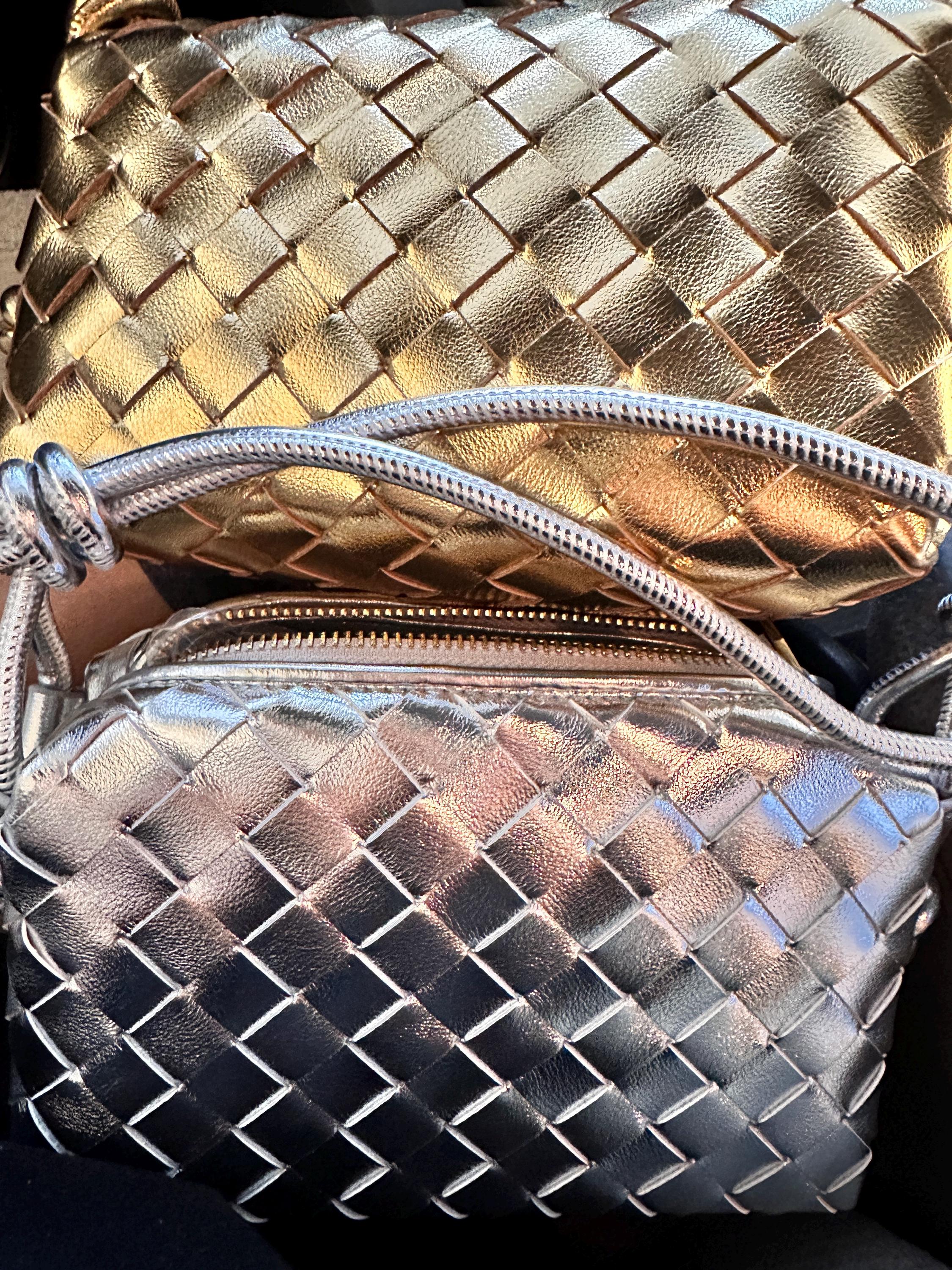 Leather Woven Bags, Woven Shoulder Bag, Women's Leather Sling Bag