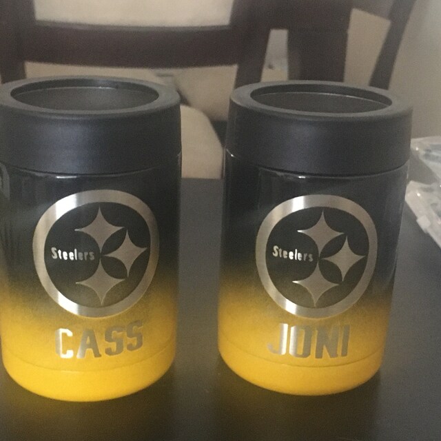 Pittsburgh Steelers Powdercoated Yeti Tumbler, Free