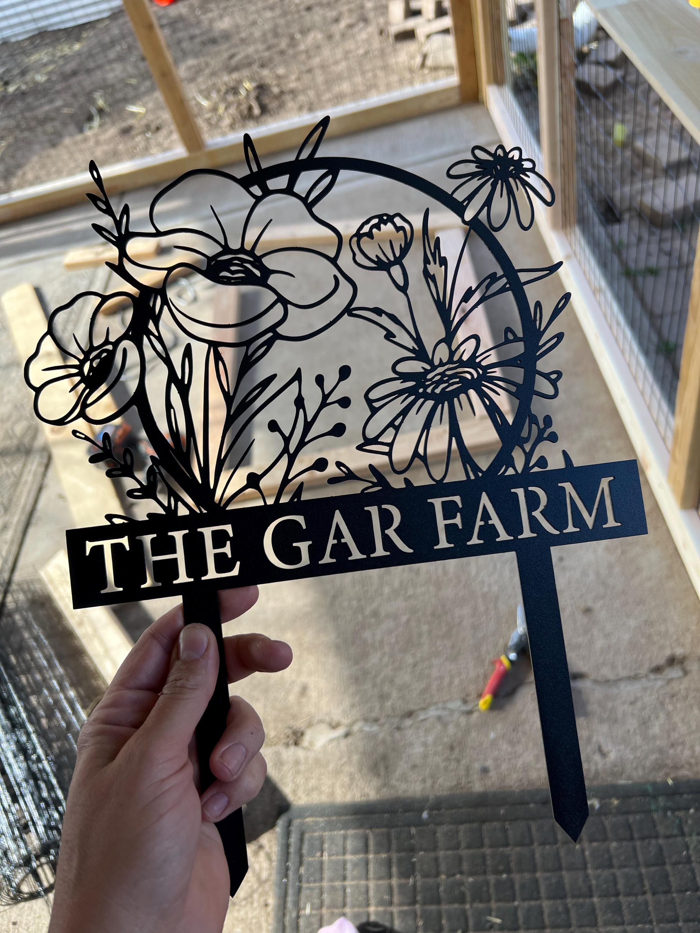 Custom Metal Garden Stake, Garden Marker, Every Garden Metal Stake, Personalized Gift, Gardener Name Sign, Mom Garden Sign, Outdoor Yard Art