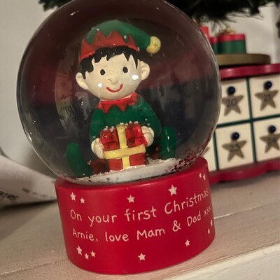 Personalised Polar Bear Snow Globe Snowglobes Christmas Snow - Etsy UK