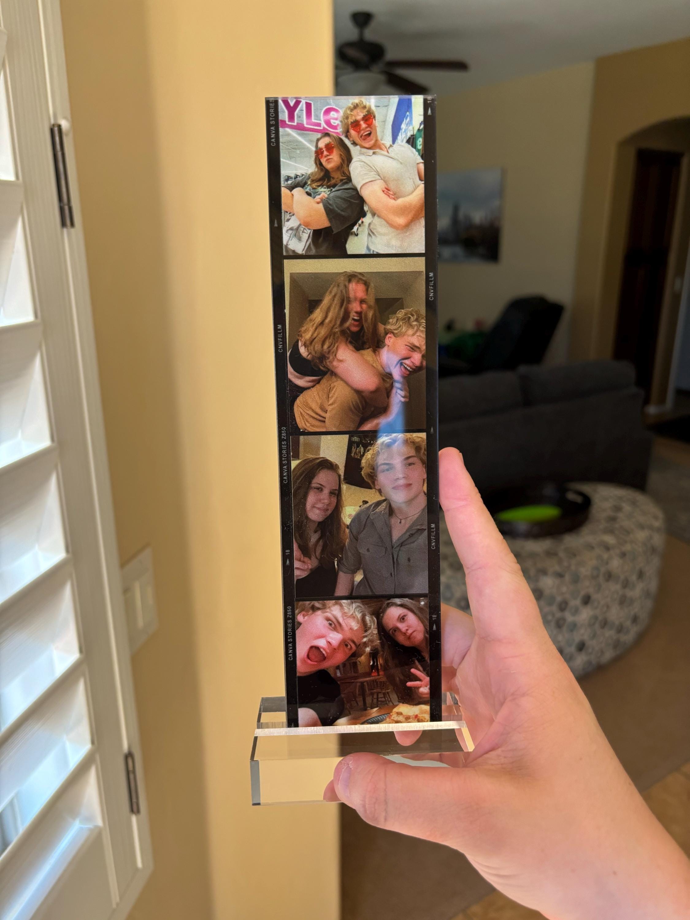 Personalized Film Photo Gift Acrylic Stand Custom Couple Photos Bestfriend Family Memory Anniversary Gifts for Her Meaningful Photo Keepsake